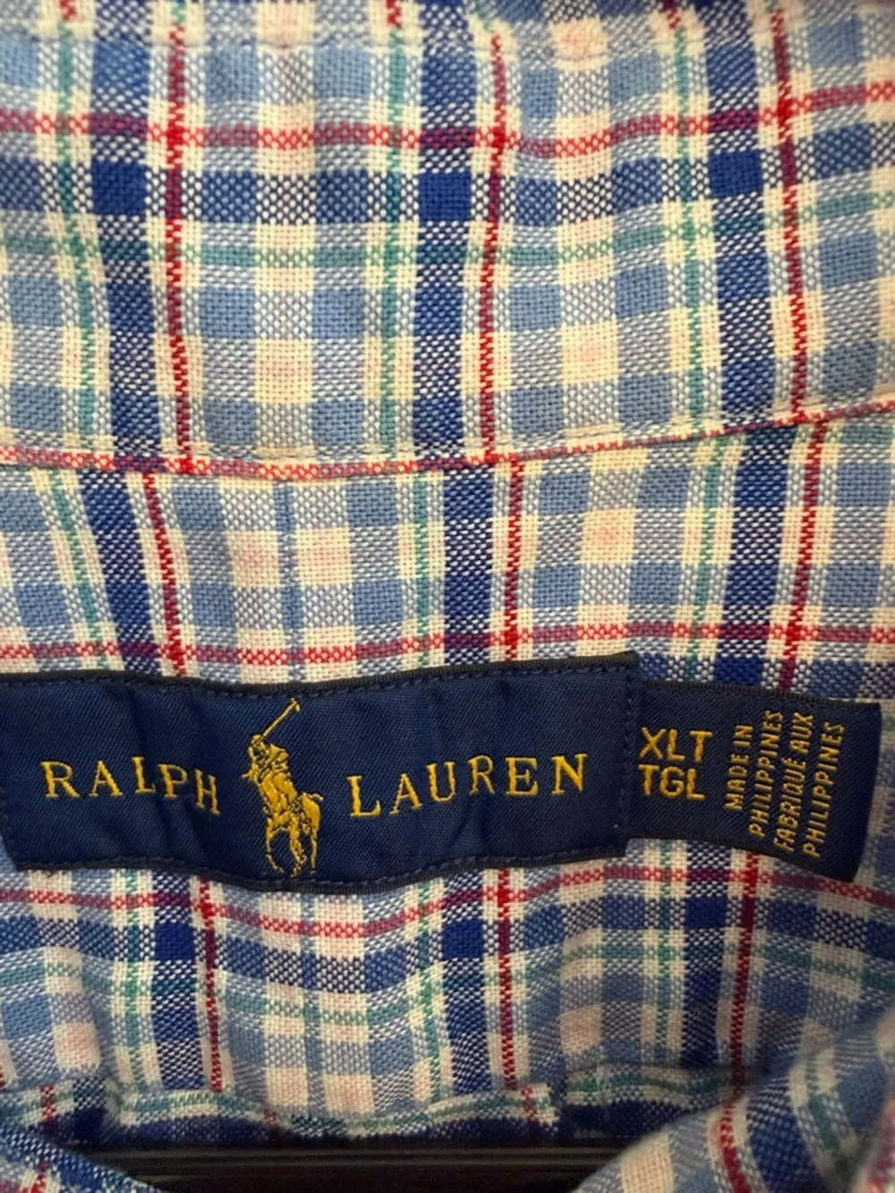 Ralph Lauren Blue and Pink Plaid Button-Down Shirt - Picture 2 of 3